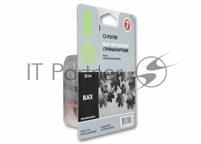 Картридж струйный Cactus CS-PGI7BK черный для Canon Pixma MX7600/iX7000 (24ml)