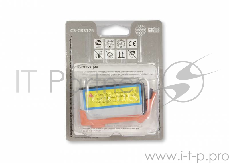 Картридж струйный Cactus CS-CB317N фото черный для №178 HP PhotoSmart B8553/C5383/C6383/D5463 (6ml)
