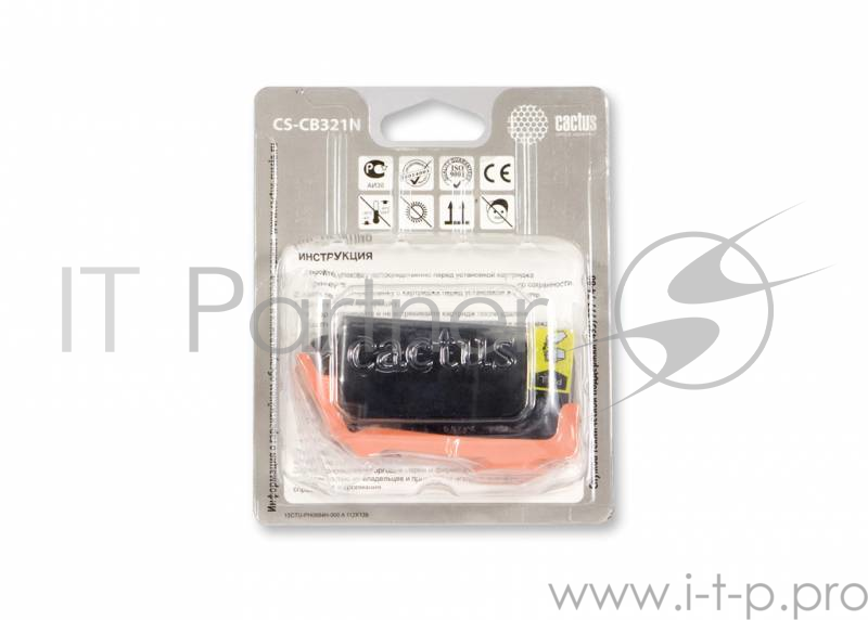 Картридж струйный Cactus CS-CB321N черный для №178XL HP PhotoSmart B8553/C5383/C6383/D5463 (30ml)