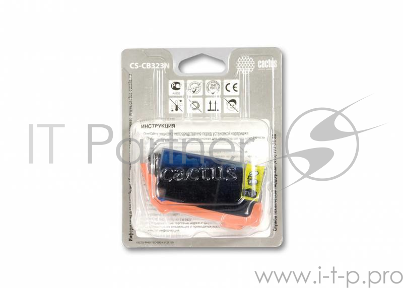 Картридж струйный Cactus CS-CB323N голубой для №178XL HP PhotoSmart B8553/C5383/C6383/D5463 (14,6)