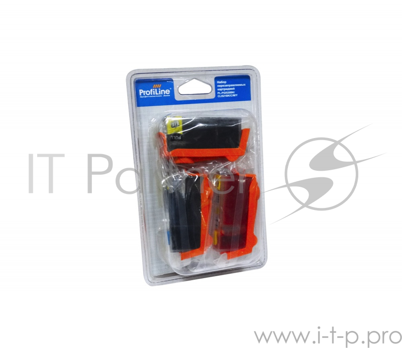 Перезаправляемые картриджи PGI 520/521 для принтеров Canon Pixma MP540/550/560/620/630/640/980 /990/MX860/MX870/Pixma IP3600/IP4600/IP4700 водн заправл. 5 шт Black 19 мл Color 4*9,2 мл с чипом ProfiLine