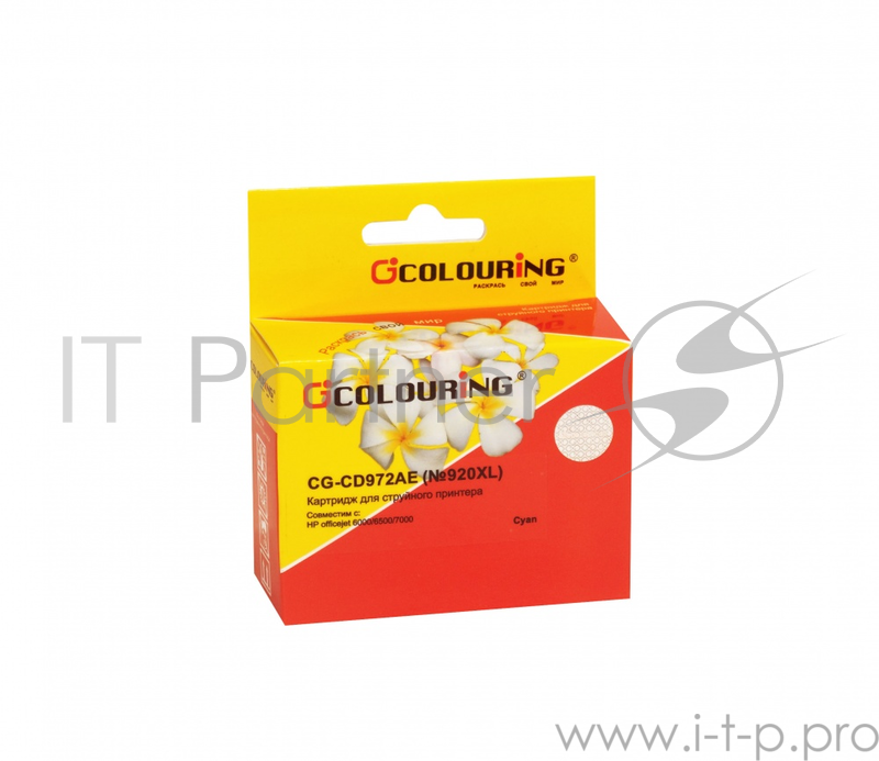 Картридж CG-CD972AE №920XL для принтеров HP officejet 6000/6500/7000 Cyan водн Colouring