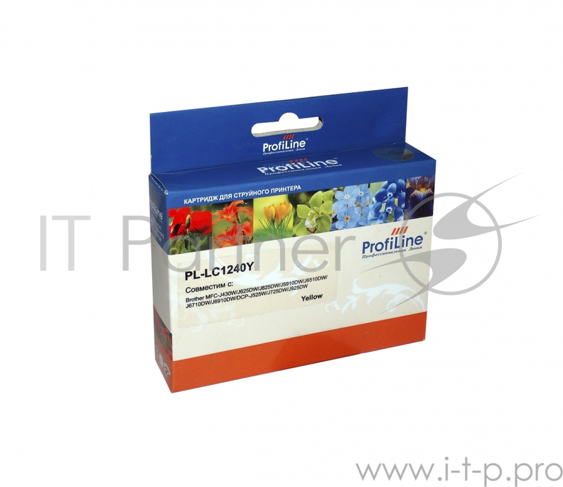 Картридж для принтеров Brother LC1240Y MFC-J6510DW/6710DW/6910DW/DJ525 Yellow водн ProfiLine