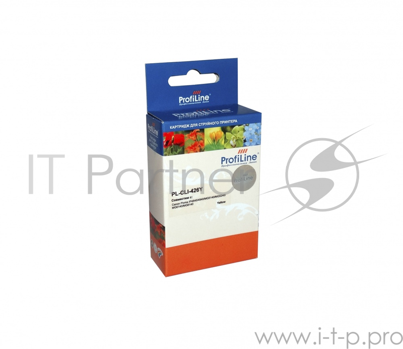 Картридж PL-CLI-426Y с чипом для принтеров Canon Pixma IP4840/MG5140/MG5240/MG6140/MG Yellow водн ProfiLine