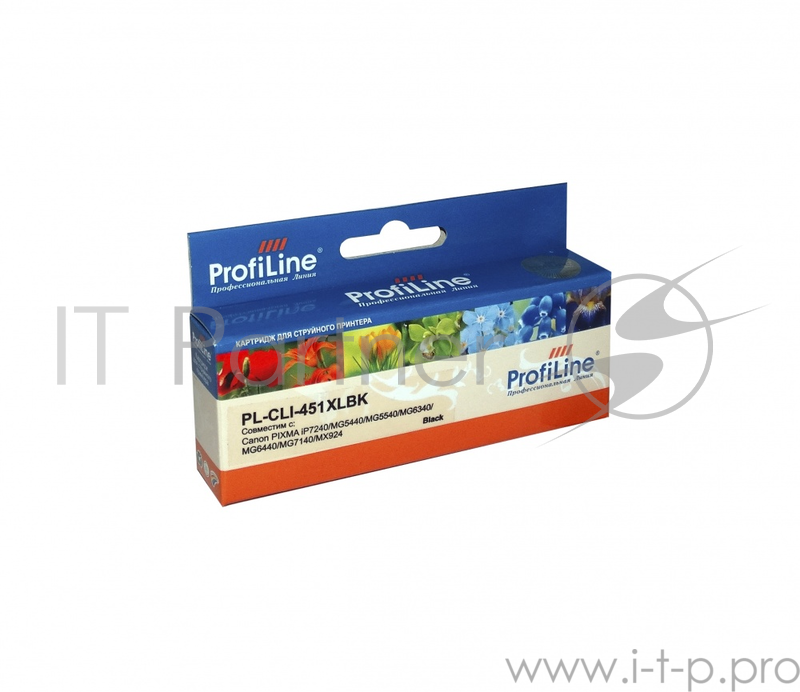 Картридж PL-CLI-451BK для Canon PIXMA iP7240/MG5440/MG5540/MG6340/MG Black водн ProfiLine