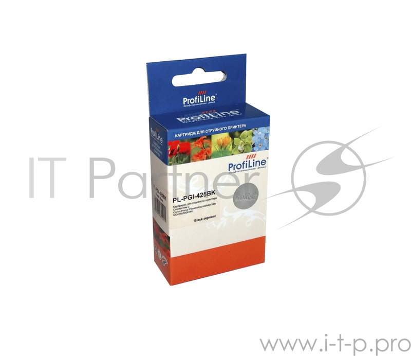Картридж PL-PGI-425BK для принтеров Canon Pixma IP4840/4940/MG5140/MG5240/MG61 Black пигментные с чипом ProfiLine