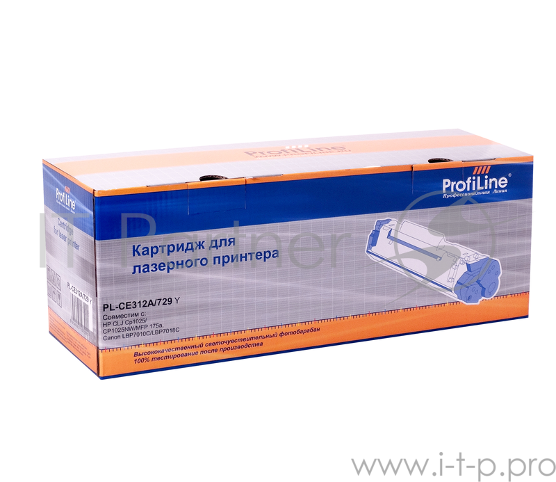 Картридж PL-CE312A/729 для принтеров HP CLJ CP1025/CP1025NW/MFP M175a/M175nw/M275/ Canon LBP 7010/7010C/LBP7018C Yellow 1000 копий ProfiLine