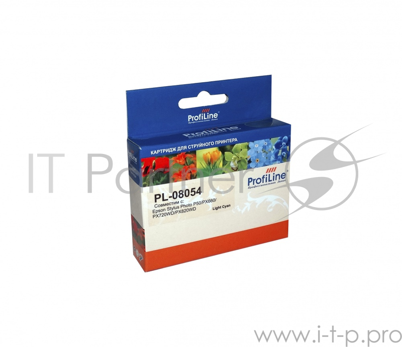 Картридж PL-08054 для принтеров Epson StylusPhoto P50/PX660/PX720WD/PX820WD Light Cyan водн ProfiLine