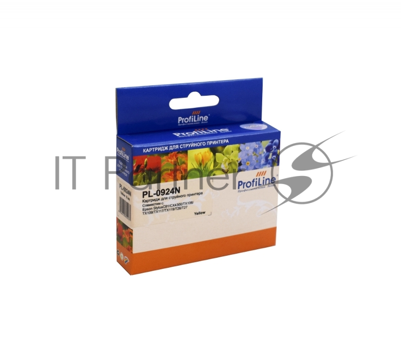 Картридж PL-0924N для принтеров Epson StylusC91/CX4300/TX106/TX109/T Yellow водн ProfiLine