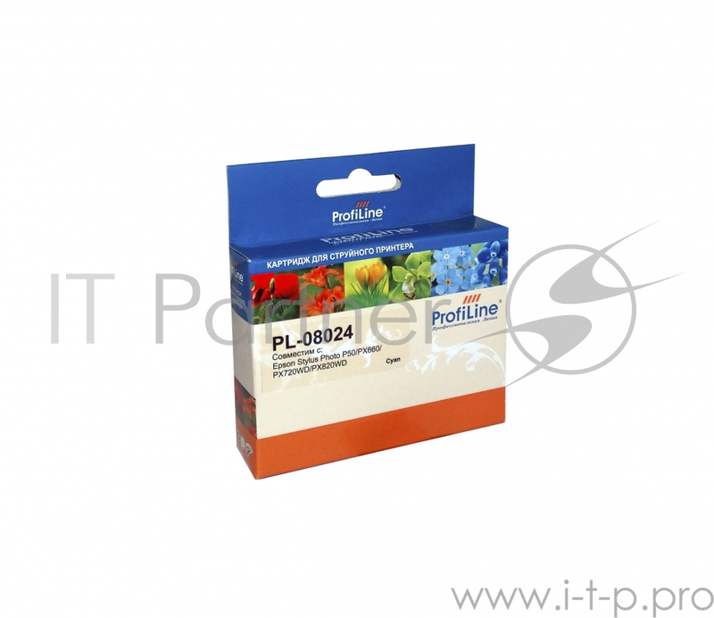 Картридж PL-08024 для принтеров Epson StylusPhoto P50/PX660/PX720WD/PX820WD Cyan водн ProfiLine