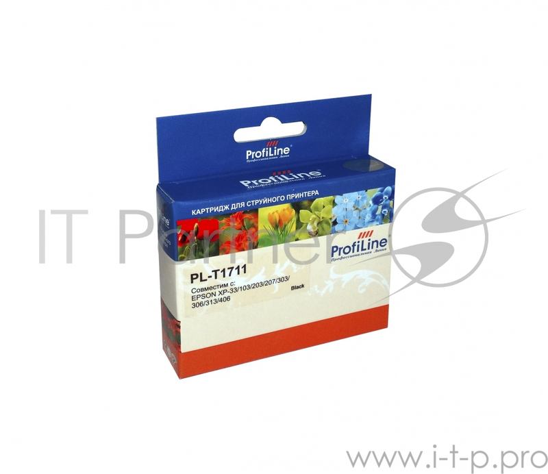 Картридж PL-T1711 для EPSON XP-33/103/203/207/303/306/313/ экономичный повышенной емкости Black водн ProfiLine