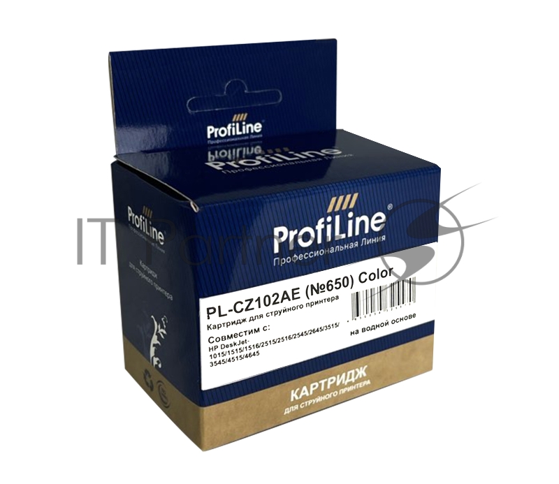 Картридж PL-CZ102AE №650 для принтеров HP DeskJet IA 2515/2516 Color водн ProfiLine