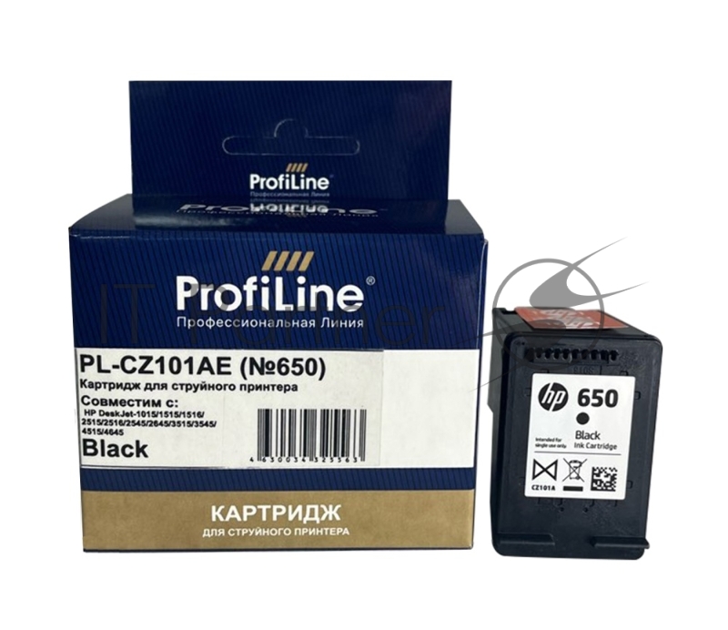 Картридж PL-CZ101AE №650 для принтеров HP DeskJet IA 2515/2516 Black водн ProfiLine