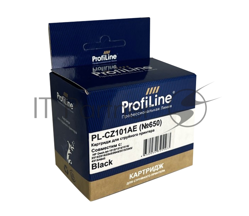 Картридж PL-CZ101AE №650 для принтеров HP DeskJet IA 2515/2516 Black водн ProfiLine