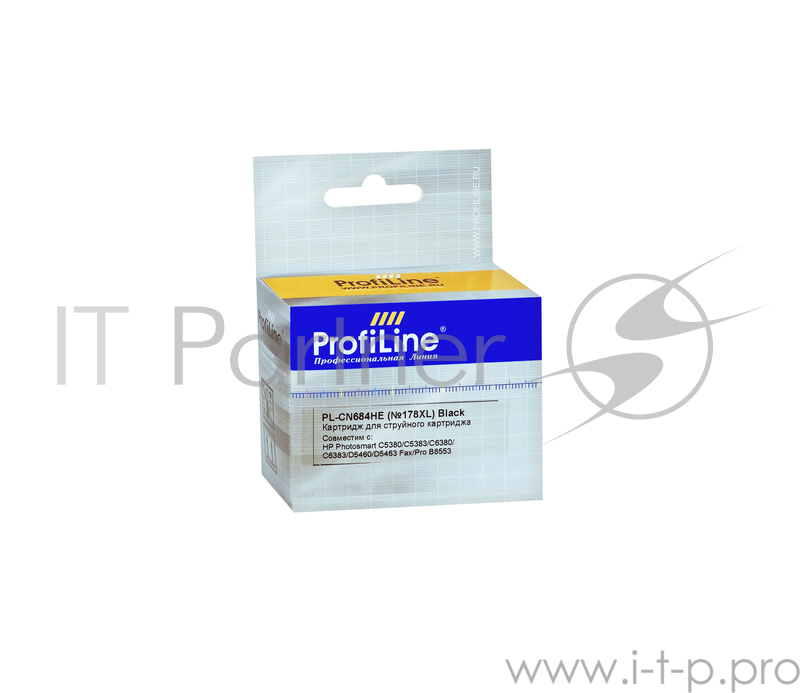 Картридж PL-CN684HE/CB321HE №178XL для принтеров HP Photosmart C5380/C5383/C6380/C6383/D5460/ Fax/Pro B8553 Black водн ProfiLine