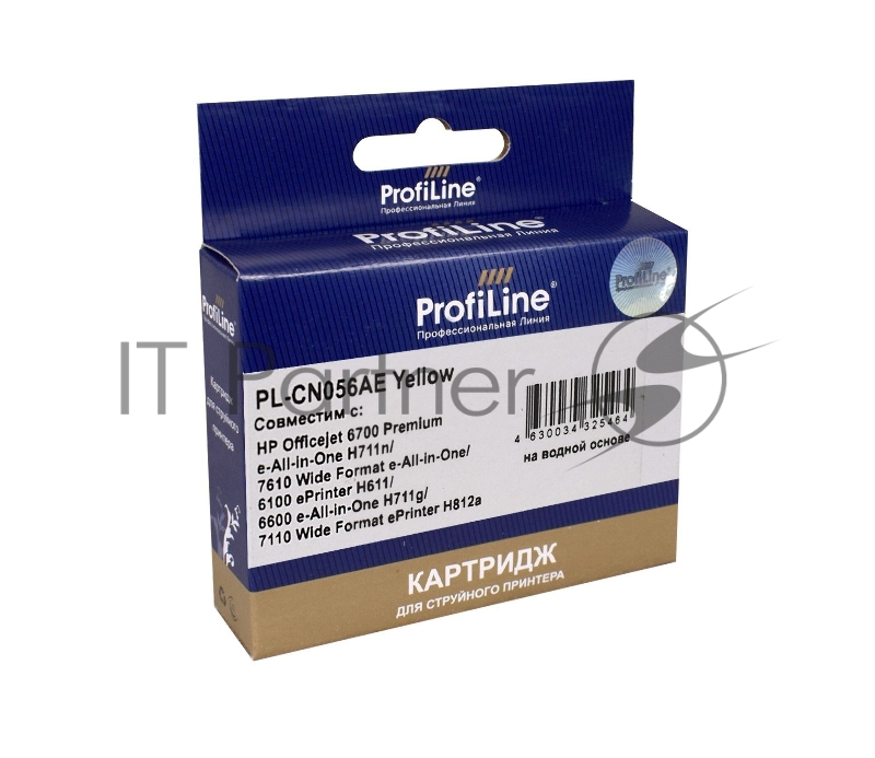 Картридж PL-CN056AE (№933XL) для принтеров HP Officejet 6700 Premium e-All-in-One H711n/7610 Wide Format e-All-in-One/6100 ePrinter H611/6600 e-All-in-One H711g/7110 Wide Format ePrinter H812a Yellow ProfiLine