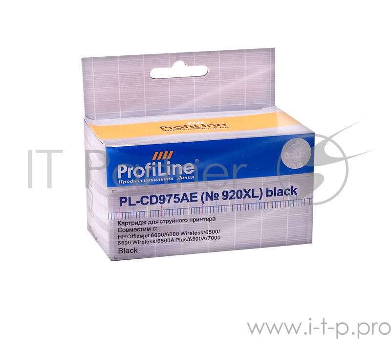 Картридж PL-CD975AE №920XL для принтеров HP officejet 6000/6500/7000 Black водн ProfiLine