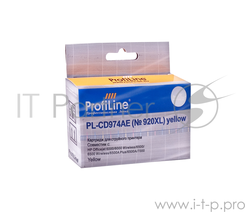 Картридж PL-CD974AE №920XL для принтеров HP officejet 6000/6500/7000 Yellow водн ProfiLine