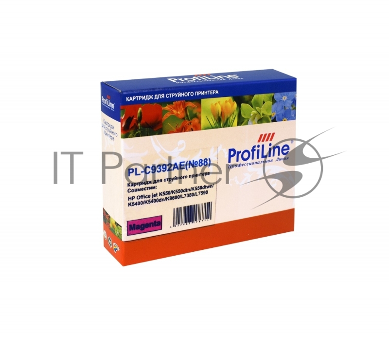 Картридж PL-C9392AE №88 для принтеров HP Office jet HP Office jet K550/K550 dtn/K550dtwn/K5400/K5400dn/K86 Magenta водные ProfiLine