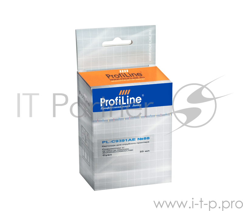 Картридж PL-C9391AE №88 для принтеров HP Office jet K550/K550 dtn/K550dtwn/K5400/K5400dn/K86 Cyan водные ProfiLine