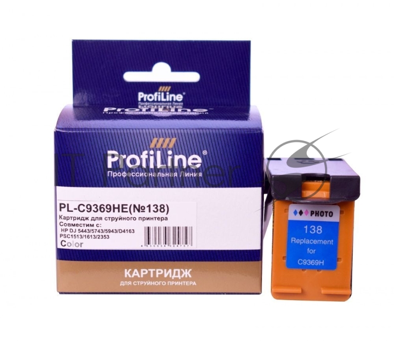 Картридж PL-C9369HE №138 для принтеров HP DJ 5443/5743/5943/D4163 PSC1513/1613/2353 Color водные ProfiLine
