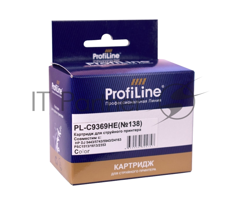 Картридж PL-C9369HE №138 для принтеров HP DJ 5443/5743/5943/D4163 PSC1513/1613/2353 Color водные ProfiLine