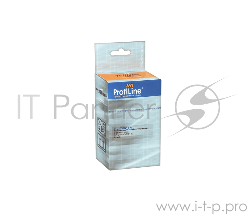 Картридж PL-C6615A для принтеров HP DJ 840C/843C Black водн ProfiLine