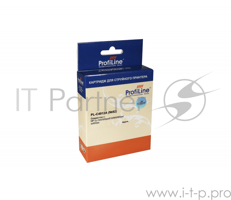 Картридж PL-C4912A №82 для принтеров HP Deskjet 500/500ps/510/800/800ps(24/42i DesignJet copier cc800ps Magenta водные ProfiLine