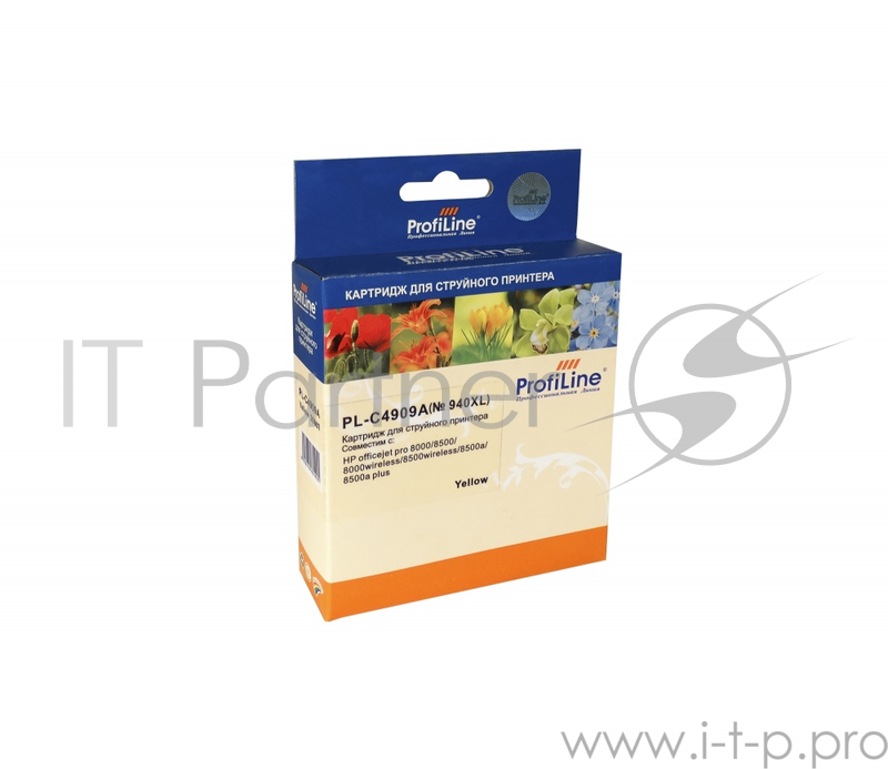 Картридж PL-C4909A №940XL для принтеров HP Officejet Pro 8000/8500 Yellow пигмент ProfiLine