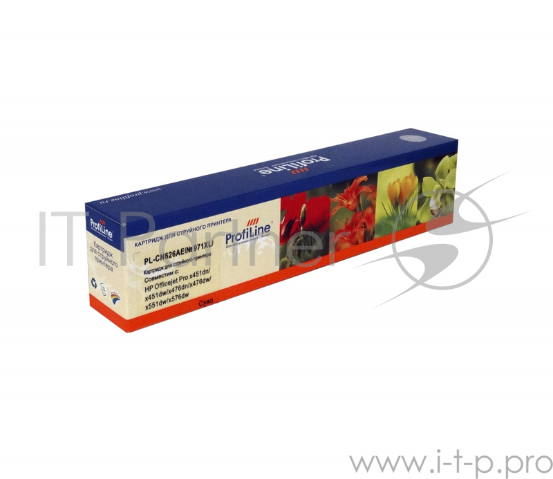 Картридж PL-CN626AE №971XL для принтеров HP Officejet Pro X451dw/X476dw/X551dw/X576dw Cyan пигмент ProfiLine