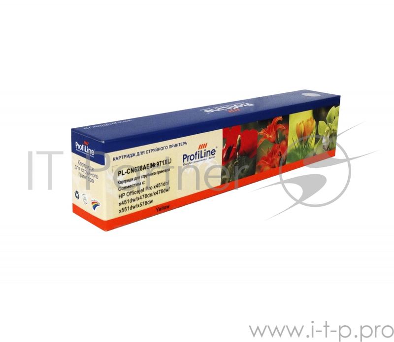 Картридж PL-CN628AE №971XL для принтеров HP Officejet Pro X451dw/X476dw/X551dw/X576dw Yellow пигмент ProfiLine