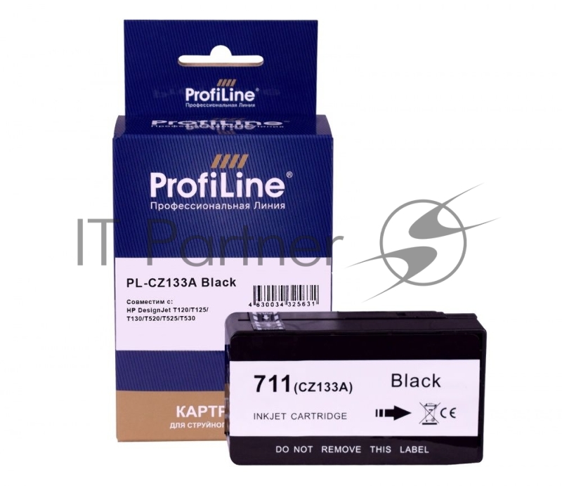 Картридж PL-CZ133A №711 для принтеров HP DESIGNJET T120/T520 Black пигмент ProfiLine