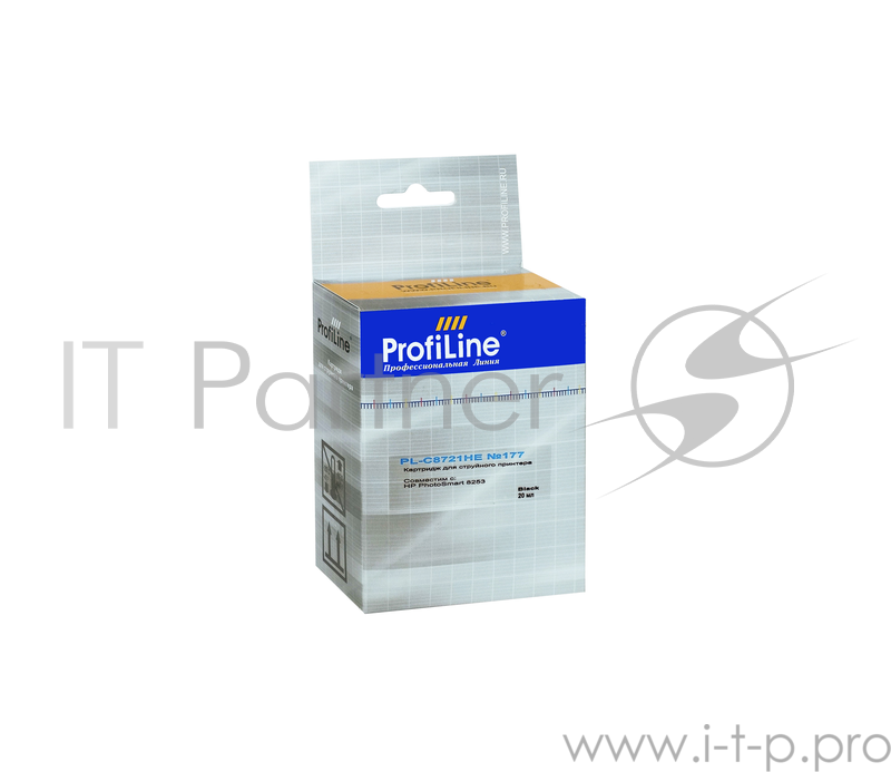 Картридж PL-C8721HE №177 для принтеров HP 8253 Black водн ProfiLine