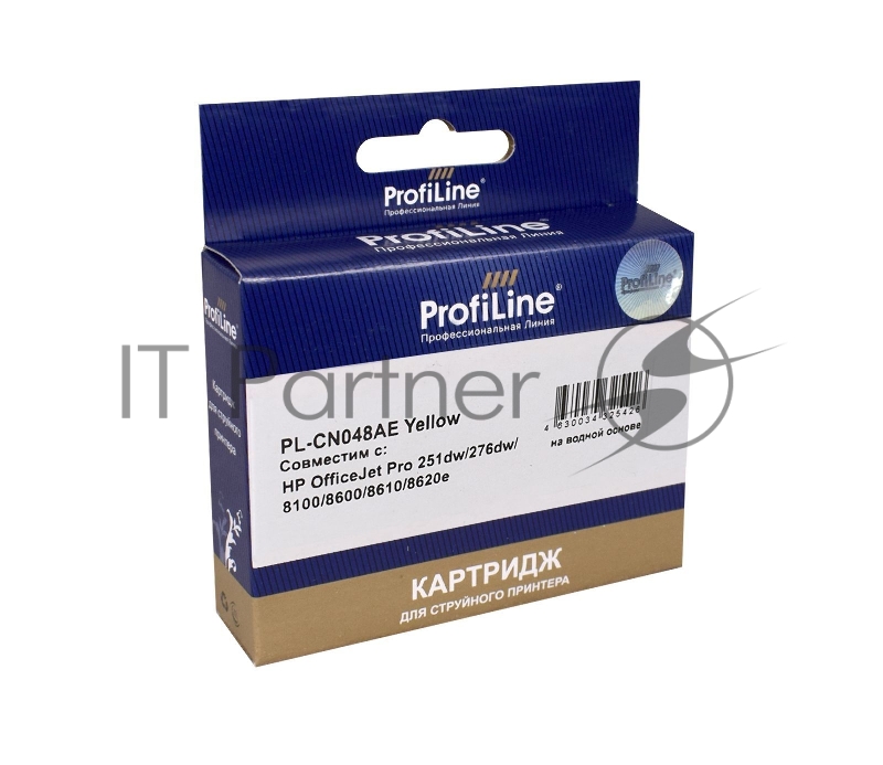 Картридж PL-CN048AE №951XL для принтеров HP OfficeJet Pro 251dw/276dw/8100/8600/8610/862 Yellow пигмент ProfiLine