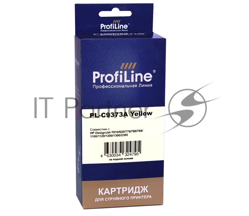 Картридж PL-C9373A (№72) для HP DesignJet T1120ps/T1200/T2300/T1100 MFP Yellow ProfiLine