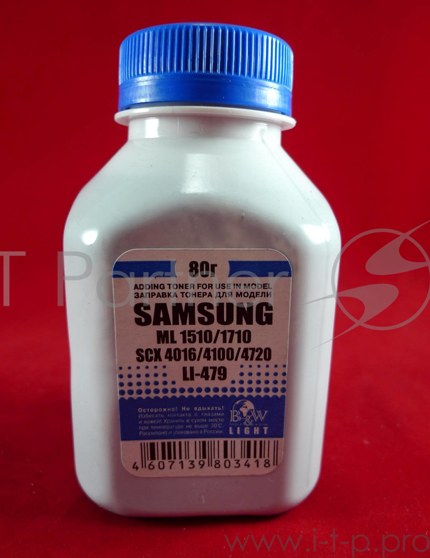 Тонер SAMSUNG ML-1510/1710/1610/1615/2010/20 SCX 4016/5112/4520/4720/4100 (фл, 80г) B&W Light фас Рос.