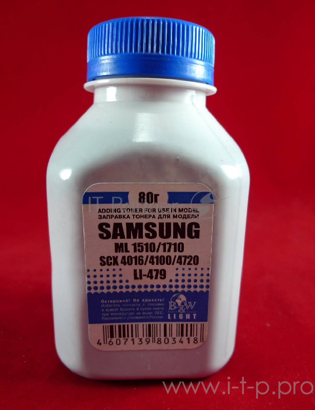 Тонер SAMSUNG ML-1510/1710/1610/1615/2010/20 SCX 4016/5112/4520/4720/4100 (фл, 80г) B&W Light фас Рос.