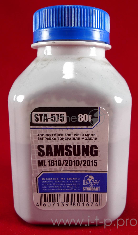Тонер SAMSUNG ML-1610/1615/2010/2015 (фл, 80г) B&W Standart фас России