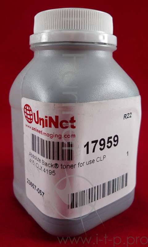 Тонер SAMSUNG CLP 415, CLX4195 Absolute black (флакон, 70г) 2500стр. (Uninet)