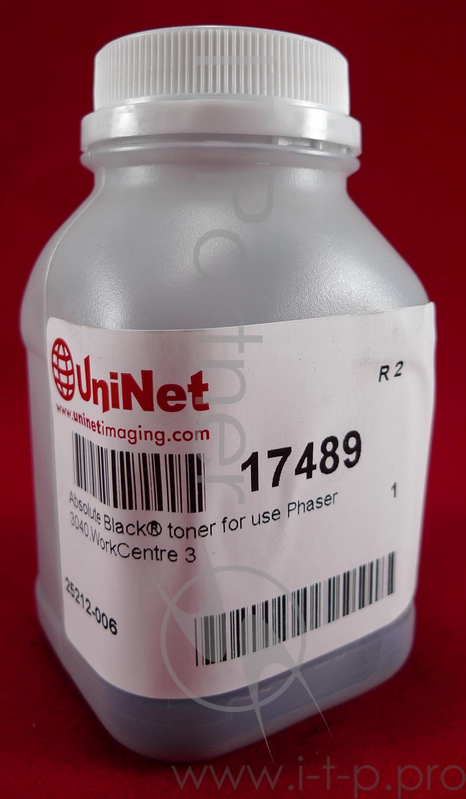 Тонер XEROX Phaser 3040/3010/WC 3045 (фл. 30г.) Absolute Black Uninet