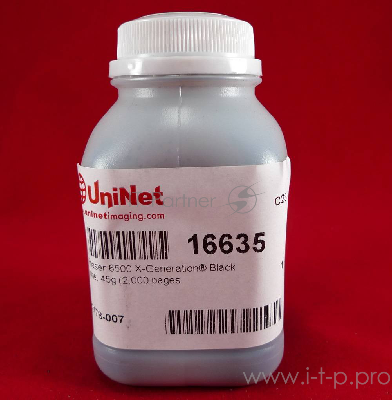 Тонер XEROX Phaser 6500/WC 6505 black (фл. 45г.) X-Generation 3K Uninet