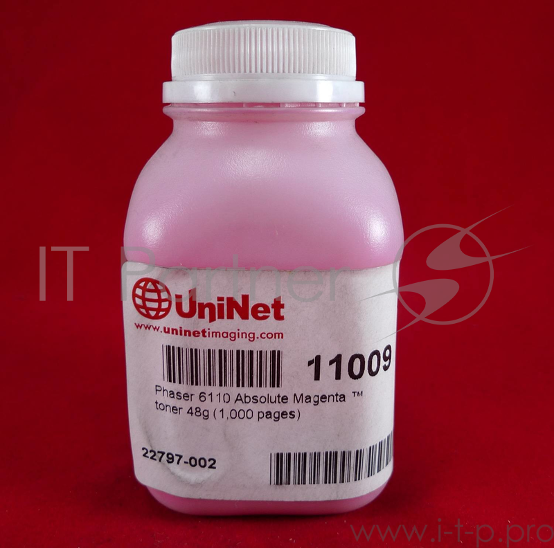 Тонер XEROX Phaser 6110 magenta (фл. 48 г.) 1K Uninet