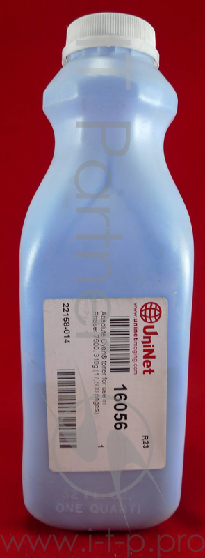 Тонер XEROX Phaser 7500 cyan (фл. 310 г.) Absolute Cyan 17.8K Uninet