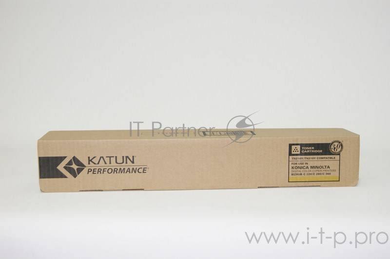 Тонер Konica-Minolta bizhub C220/280/360 желтый TN-216Y/TN-319Y (туба, 437 гр.) Katun