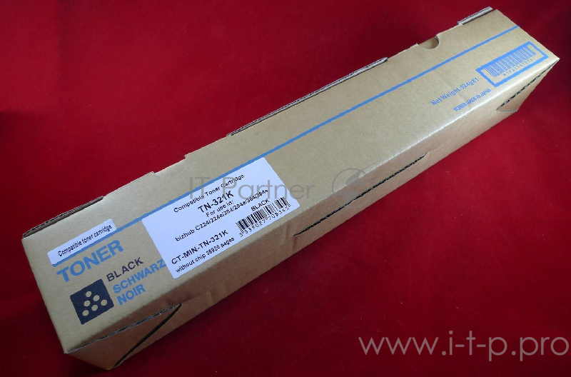 Тонер Konica-Minolta bizhub C224/224e/284/284e/364/364e синий TN-321C (туба, 510 гр.) JPN