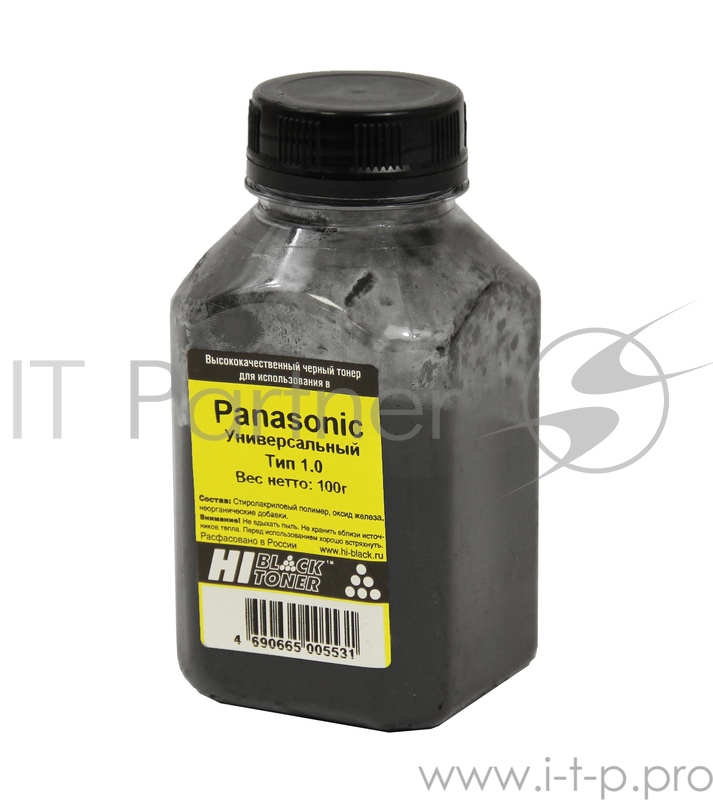 Расходные материалы Hi-Black Тонер Panasonic Универсальный Тип 1.0 100 г, банка