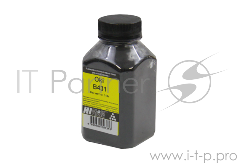 Тонер Oki B431 (Hi-Black), 110 г, банка