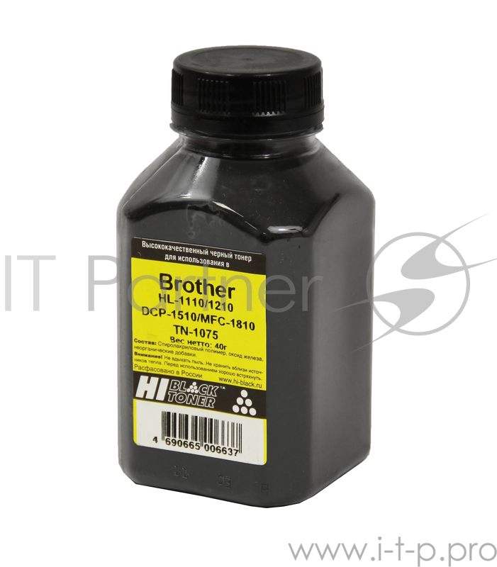 Тонер Brother HL-1110/DCP-1510/MFC-1018 (Hi-Black) 40 г, банка