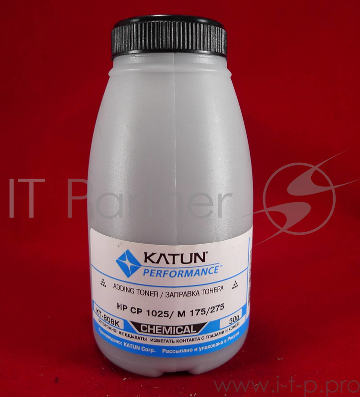 Тонер HP CP 1025/M 175/275 Black, химический (фл.30г.) Katun фас. Россия