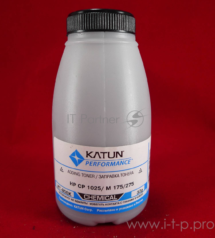 Тонер HP CP 1025/M 175/275 Black, химический (фл.30г.) Katun фас. Россия
